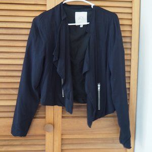 Jack by BB Dakota Short Flowy Black Jacket